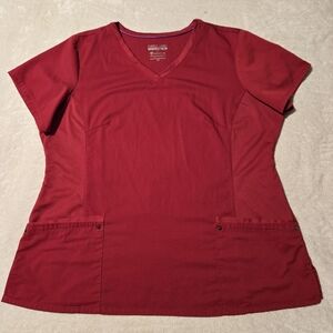 Women's Red Scrub Set